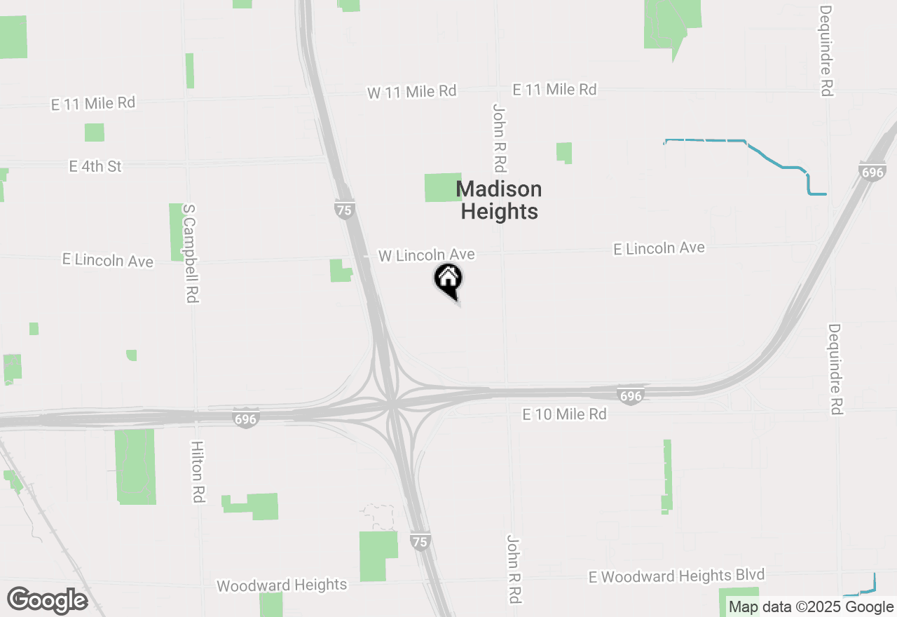 Map of 353 W Hudson Avenue, Madison Heights, MI 48071