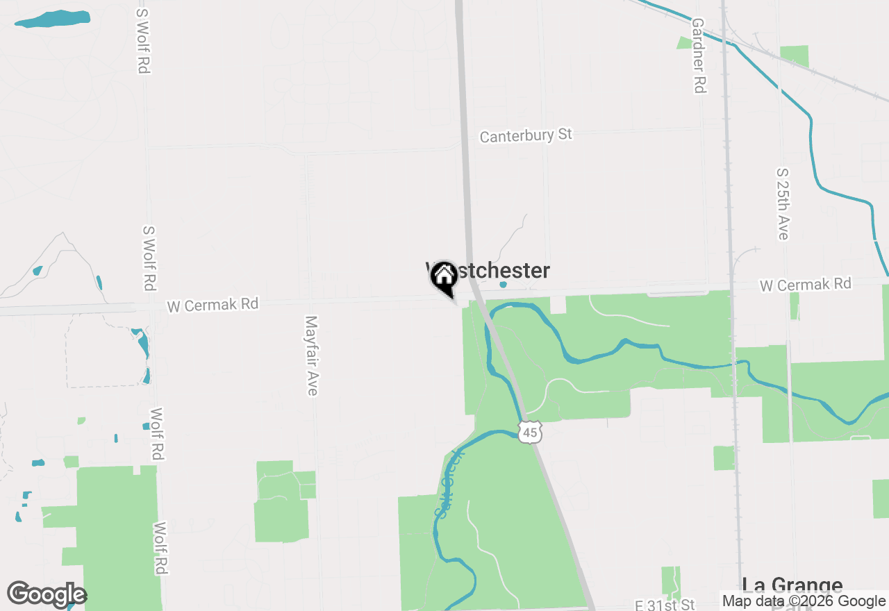 Map of 10439 W Cermak Road, Westchester, IL 60154