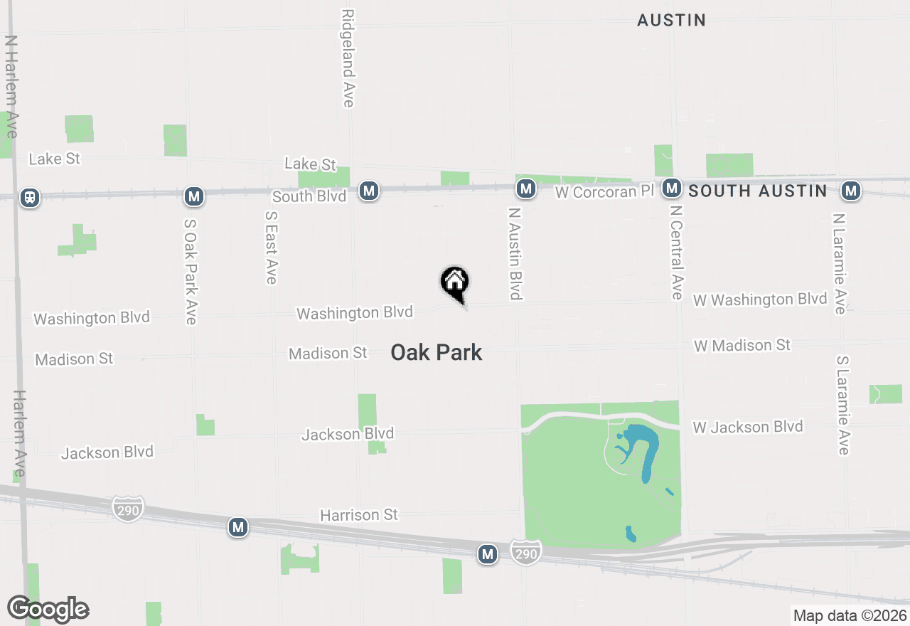 Map of 107 Washington Boulevard #2W, Oak Park, IL 60302