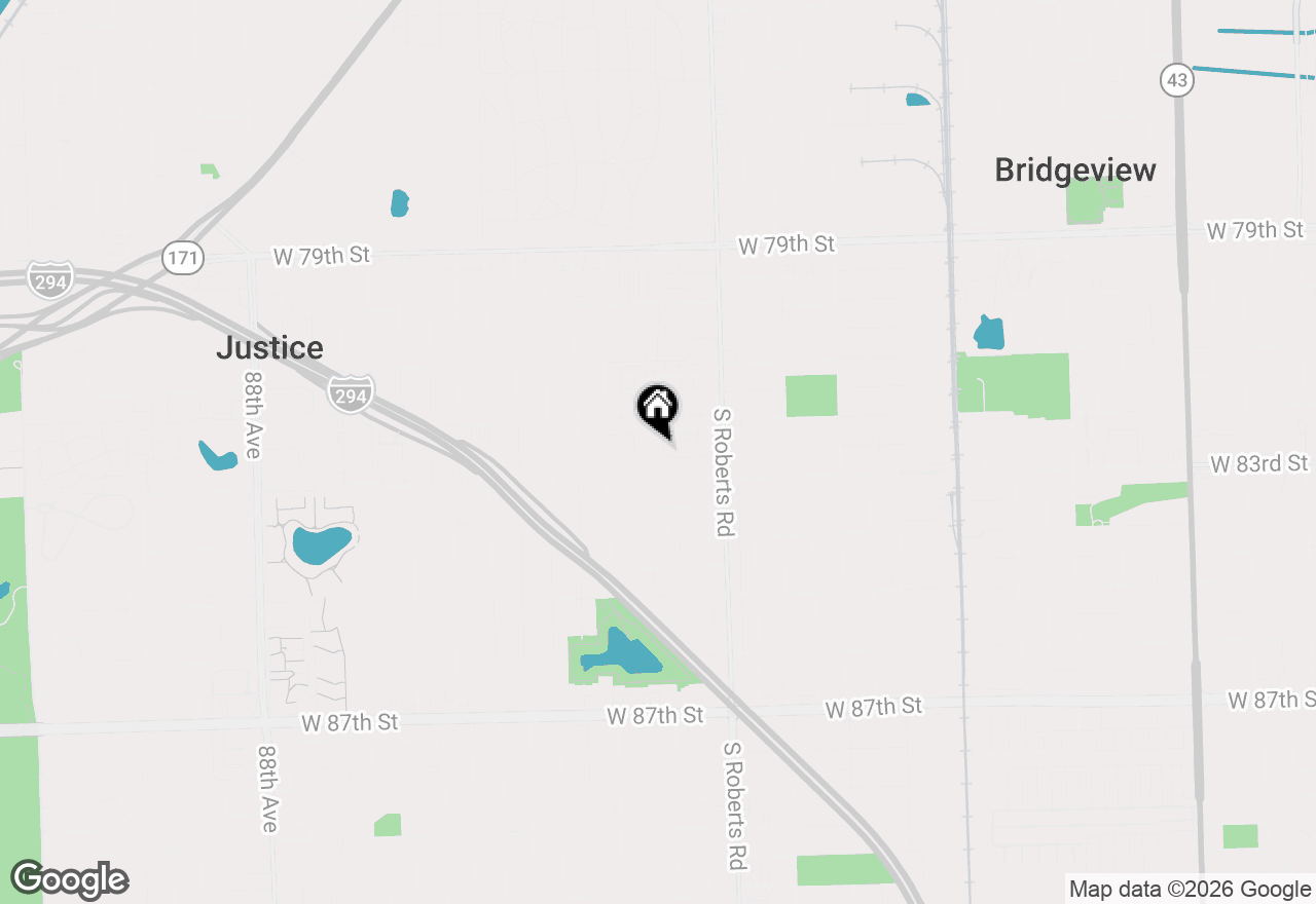 Map of 8218 Daniel Drive, Justice, IL 60458