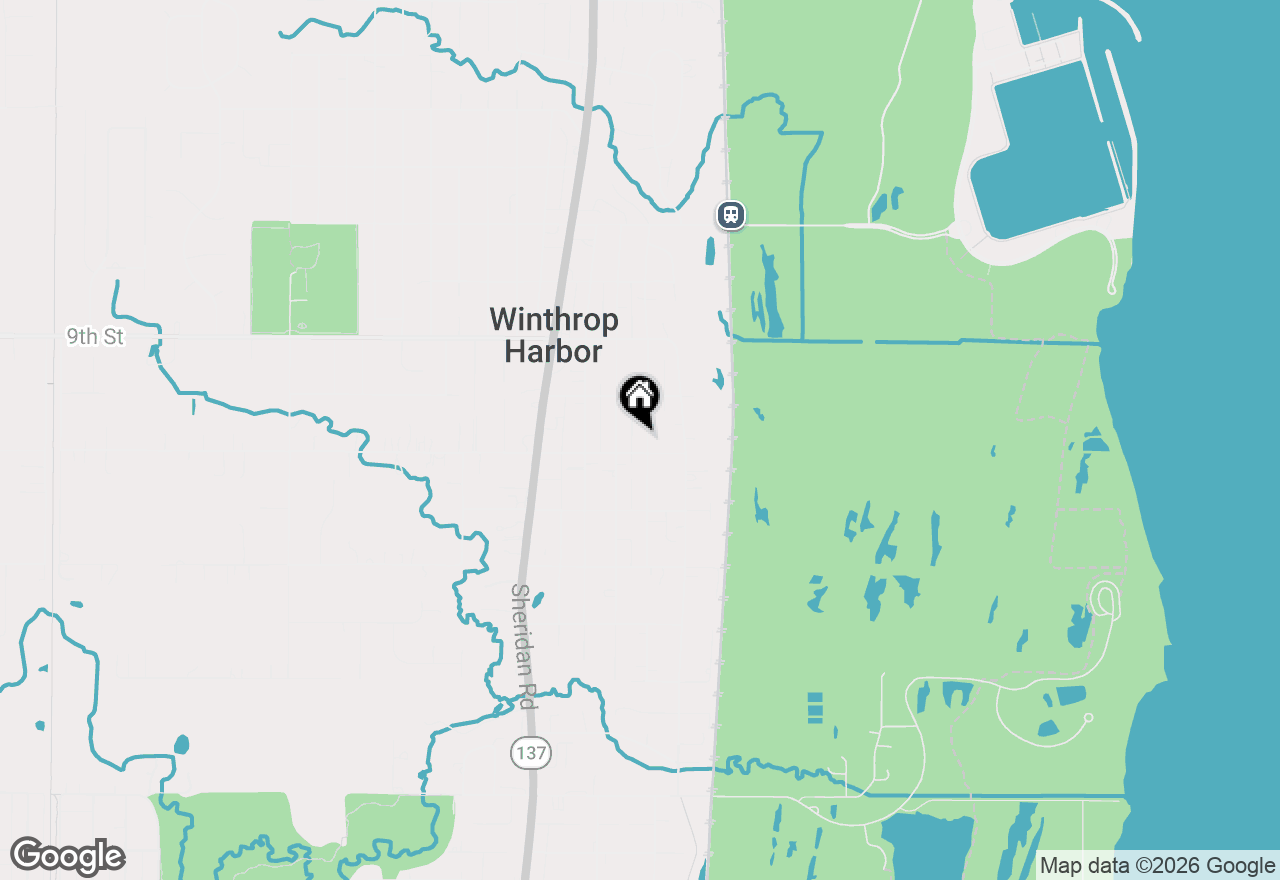 Map of 1038 Landon Avenue, Winthrop Harbor, IL 60096
