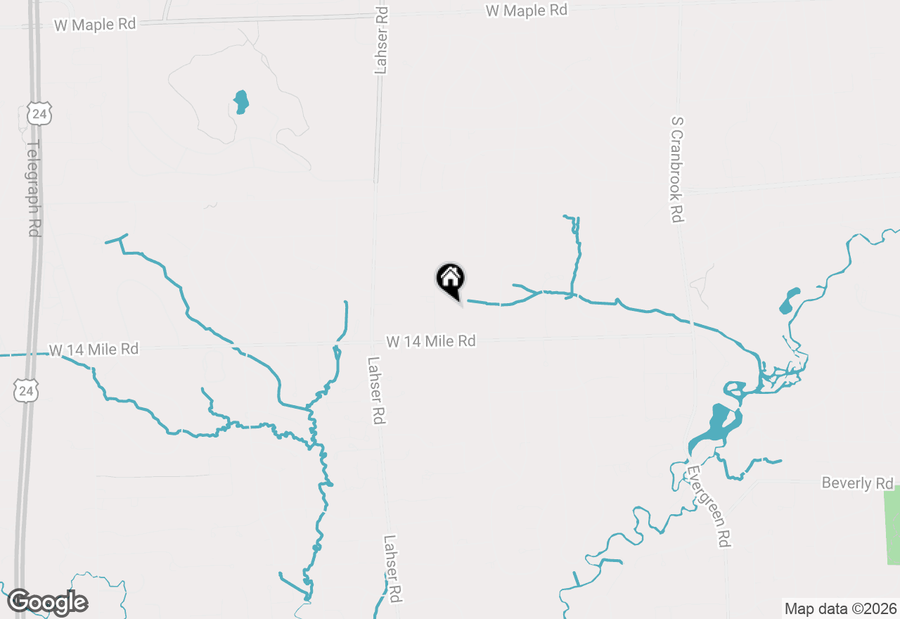 Map of 1779 Orchard Lane, Bloomfield Hills, MI 48301