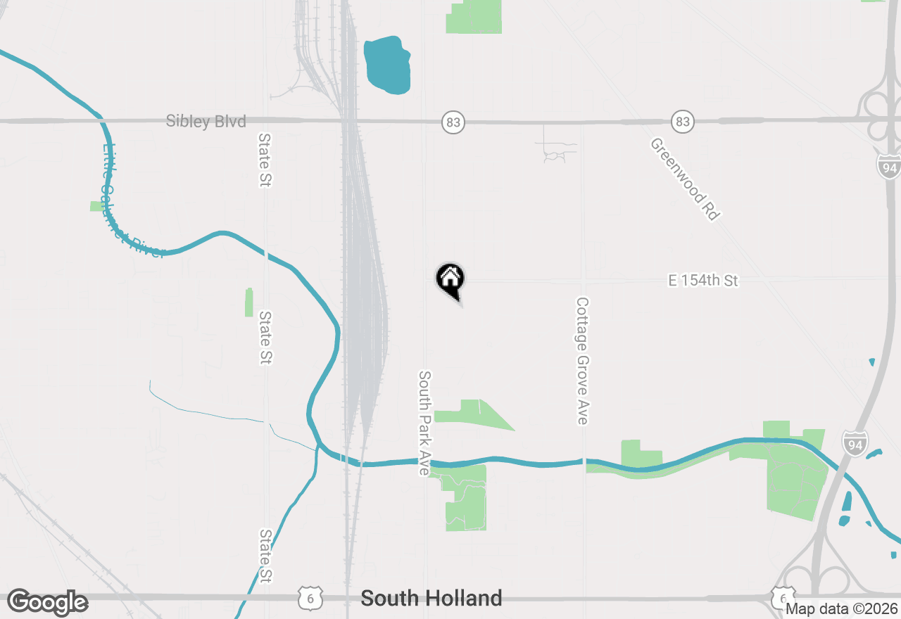 Map of 15439 Elm Street, South Holland, IL 60473