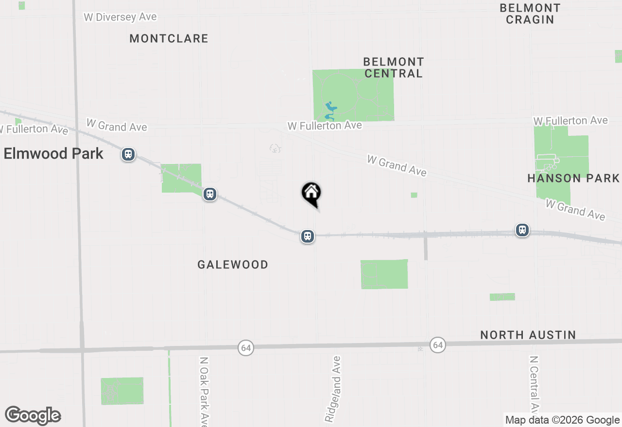 Map of 2046 N Narragansett Avenue, Chicago, IL 60639