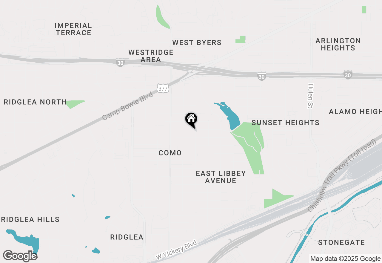 Map of 5513 Houghton Avenue, Fort Worth, TX 76107