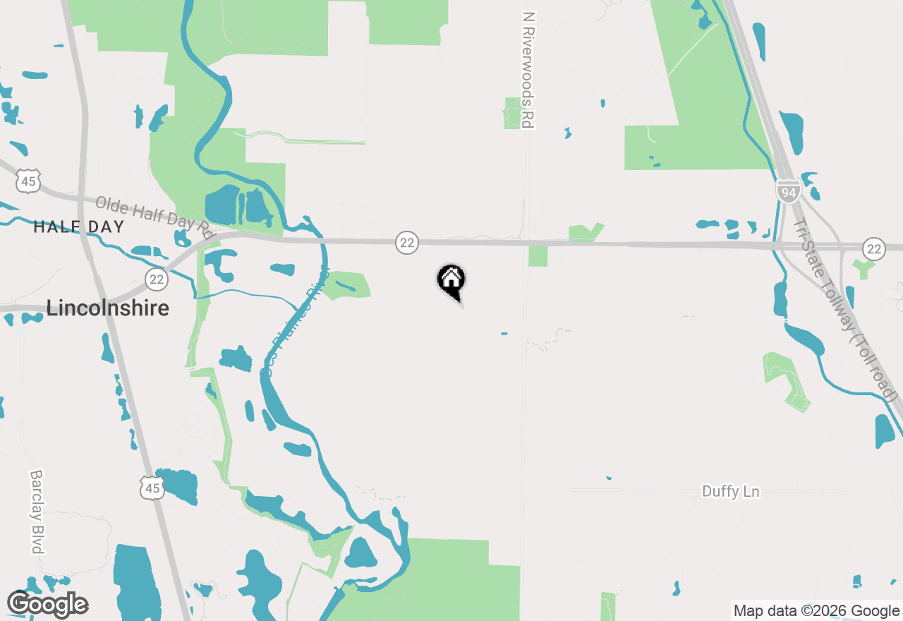 Map of 50 Cedar Lane, Lincolnshire, IL 60069
