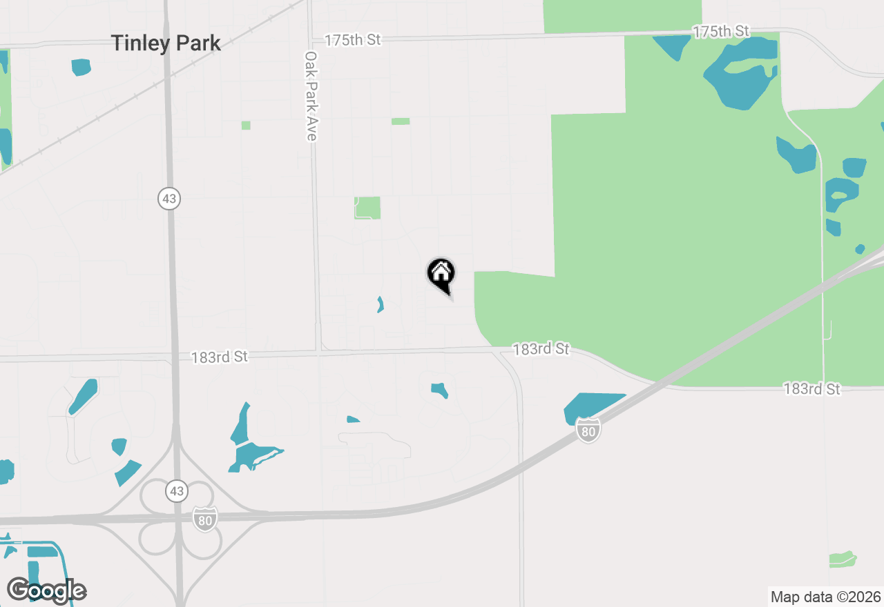 Map of 6500 182nd Street, Tinley Park, IL 60477