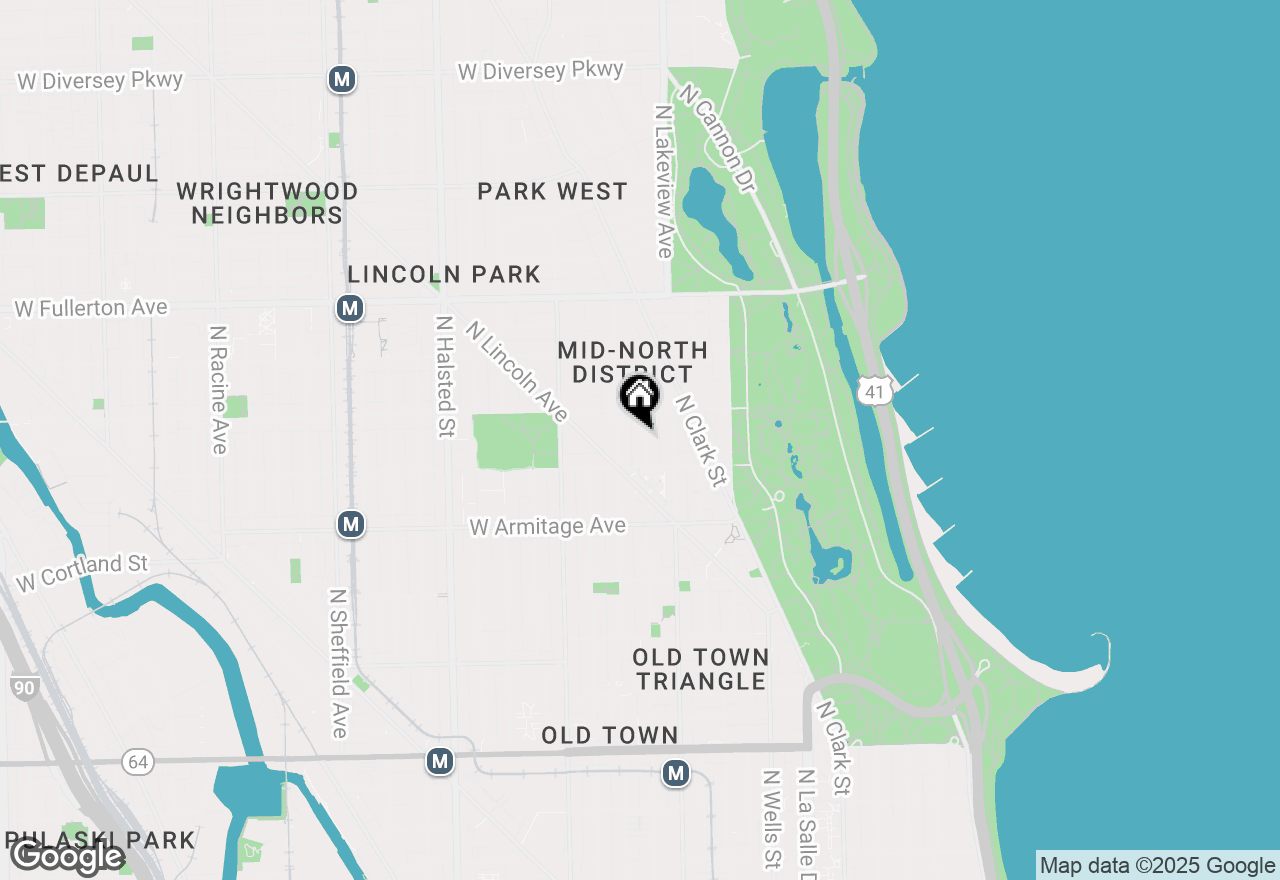 Map of 2128 N Hudson Avenue #404, Chicago, IL 60614