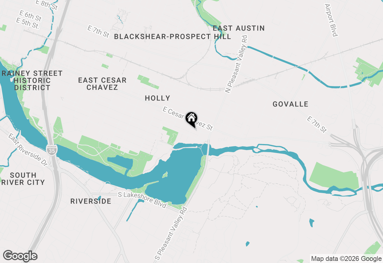 Map of 2601 Willow St #B, Austin, TX 78702