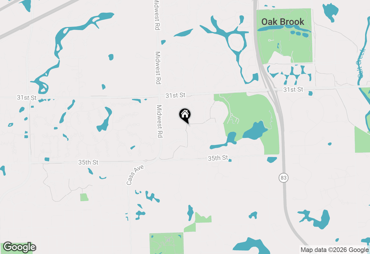 Map of 355 Trinity Lane, Oak Brook, IL 60523