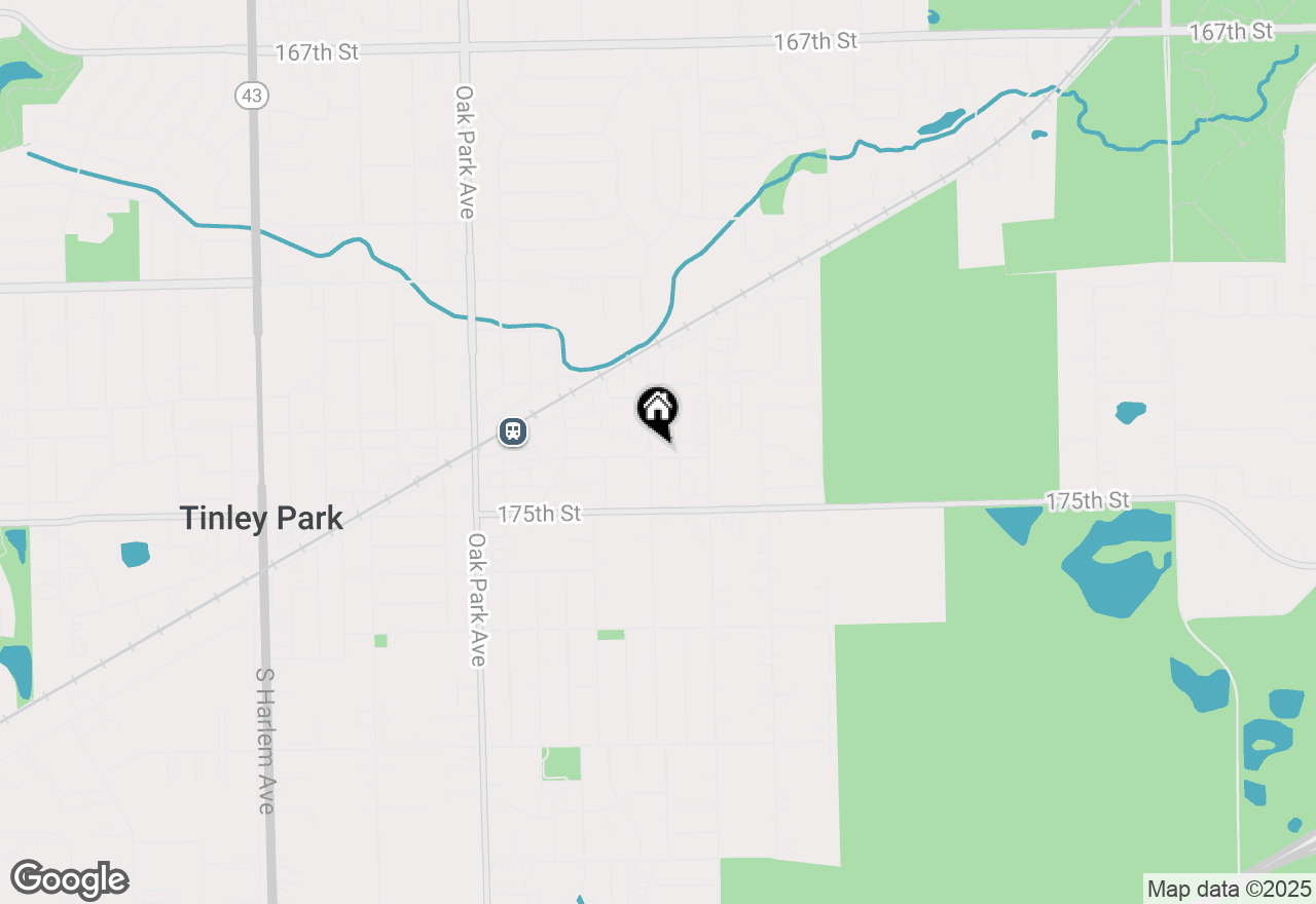 Map of 6460 174th Street, Tinley Park, IL 60477