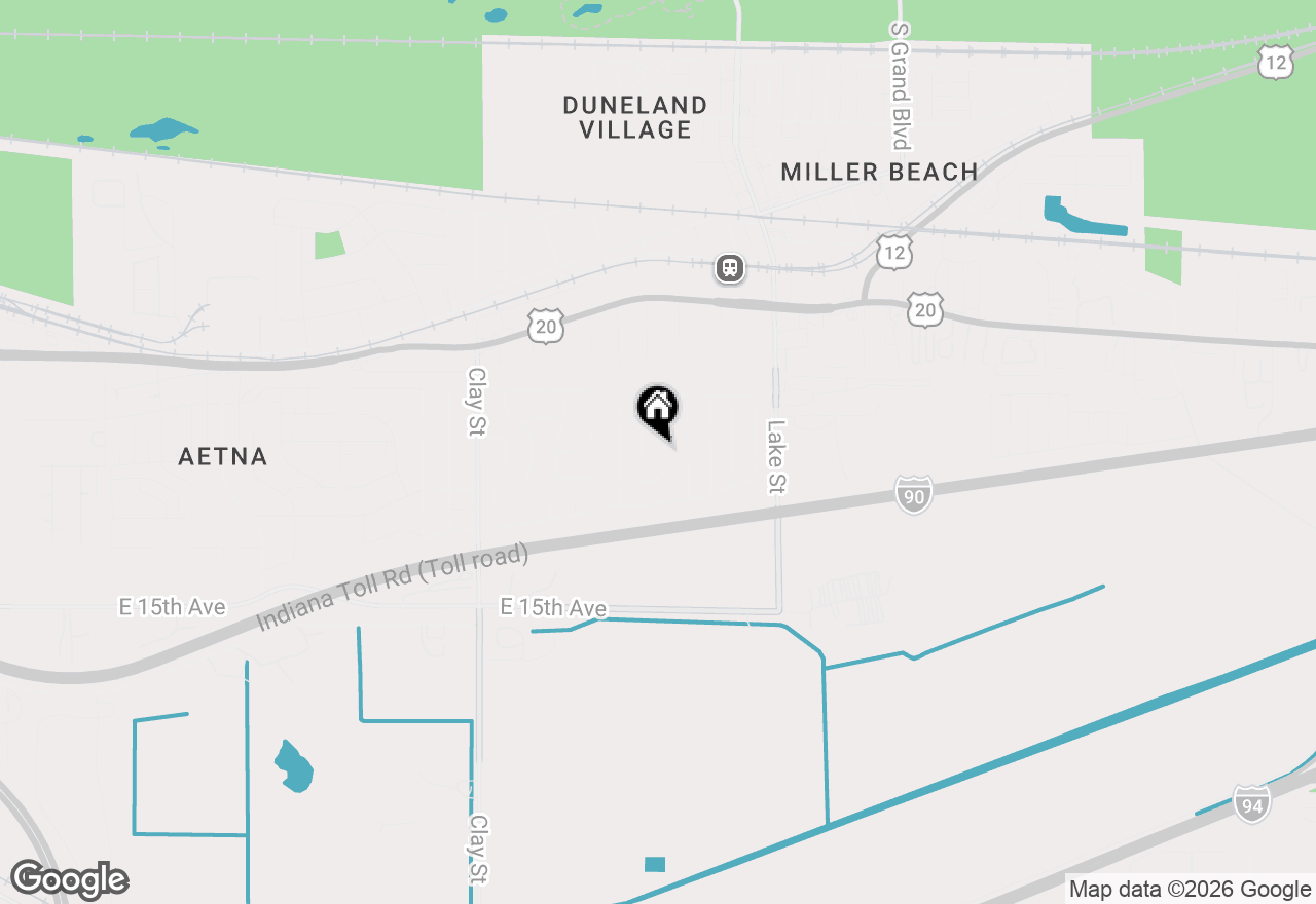 Map of 1150 Gibson Place, Gary, IN 46403