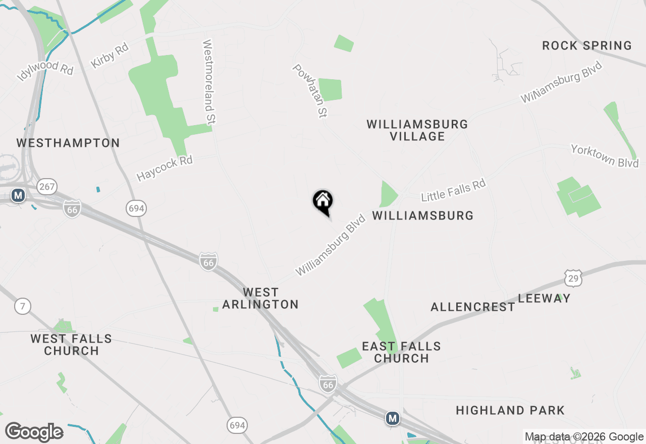 Map of 3100 N Toronto Street, Arlington, VA 22213