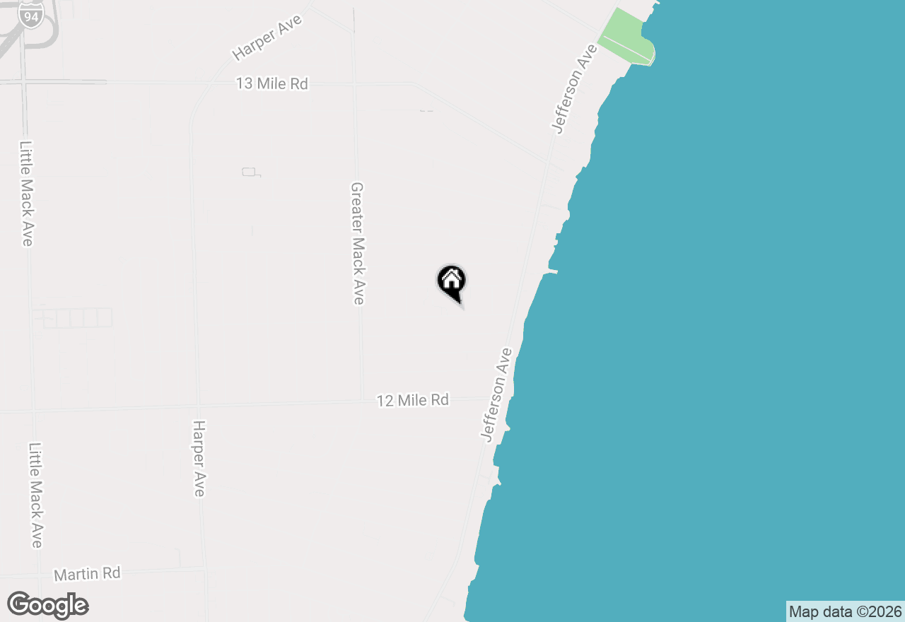 Map of 22801 Garfield Street, St Clair Shores, MI 48082
