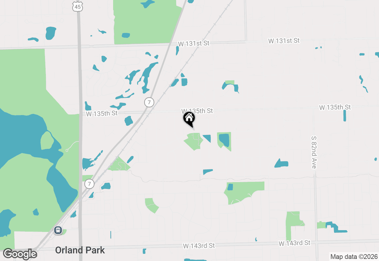 Map of 13608 Inverness Drive, Orland Park, IL 60462