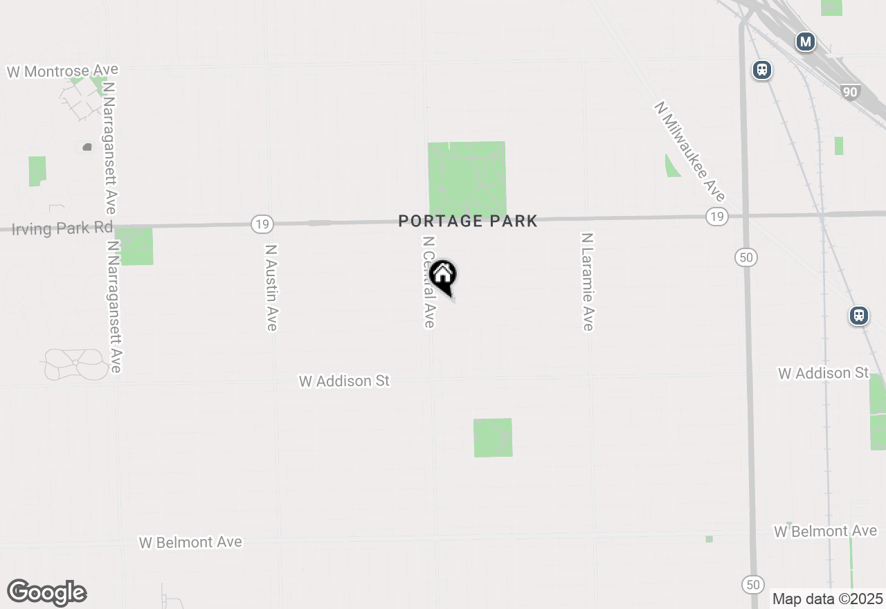 Map of 5541 W Grace Street, Chicago, IL 60641