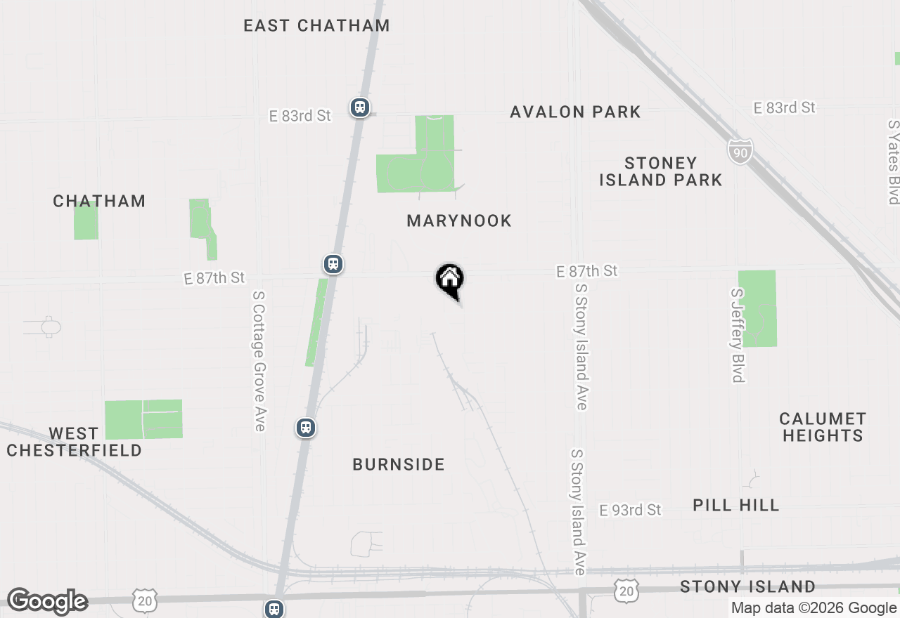 Map of 8756 S Kimbark Avenue, Chicago, IL 60619