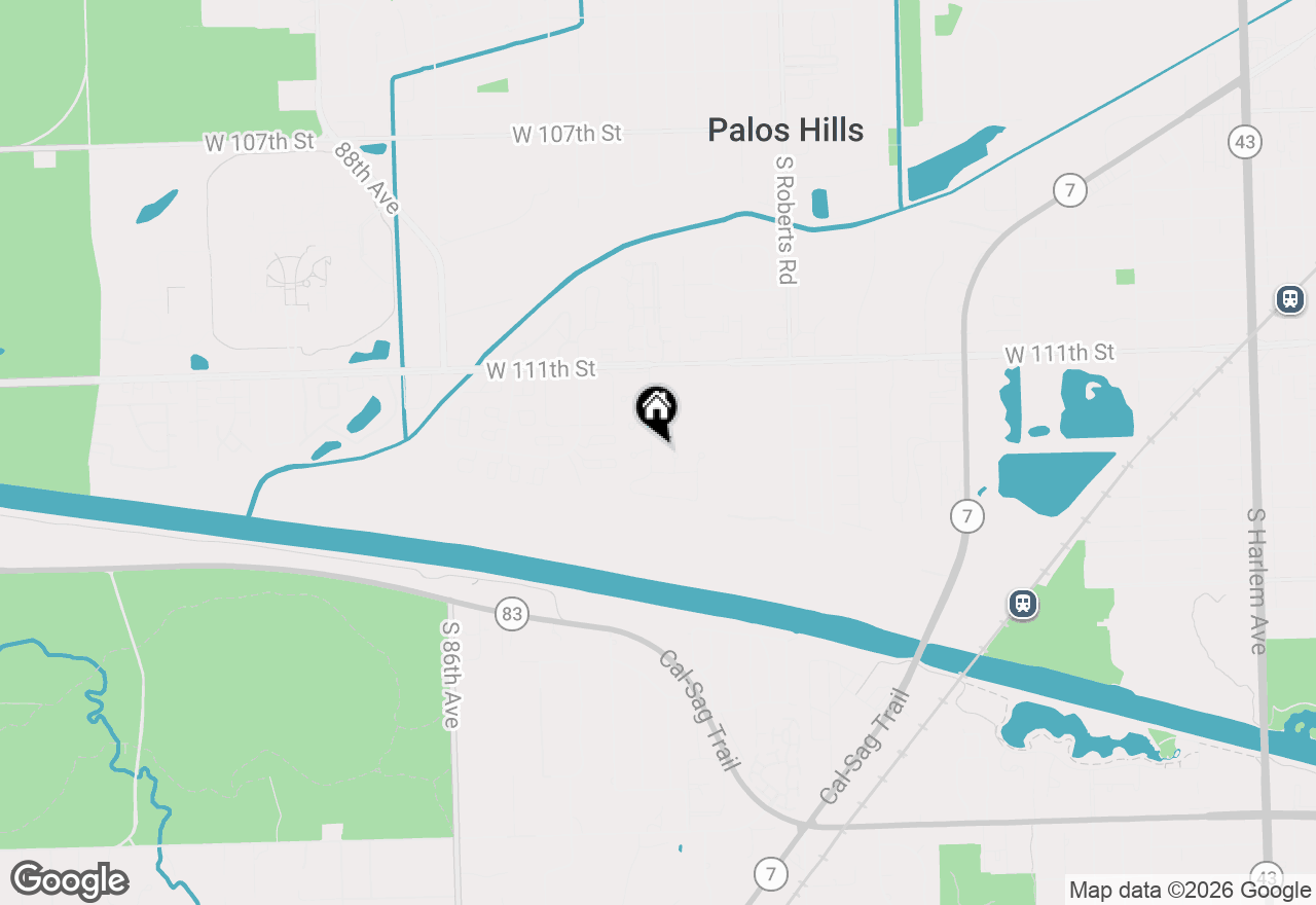 Map of 11151 Cottonwood Drive #19C, Palos Hills, IL 60465