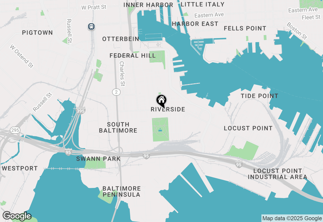 Map of 417 E Fort Avenue, Baltimore, MD 21230