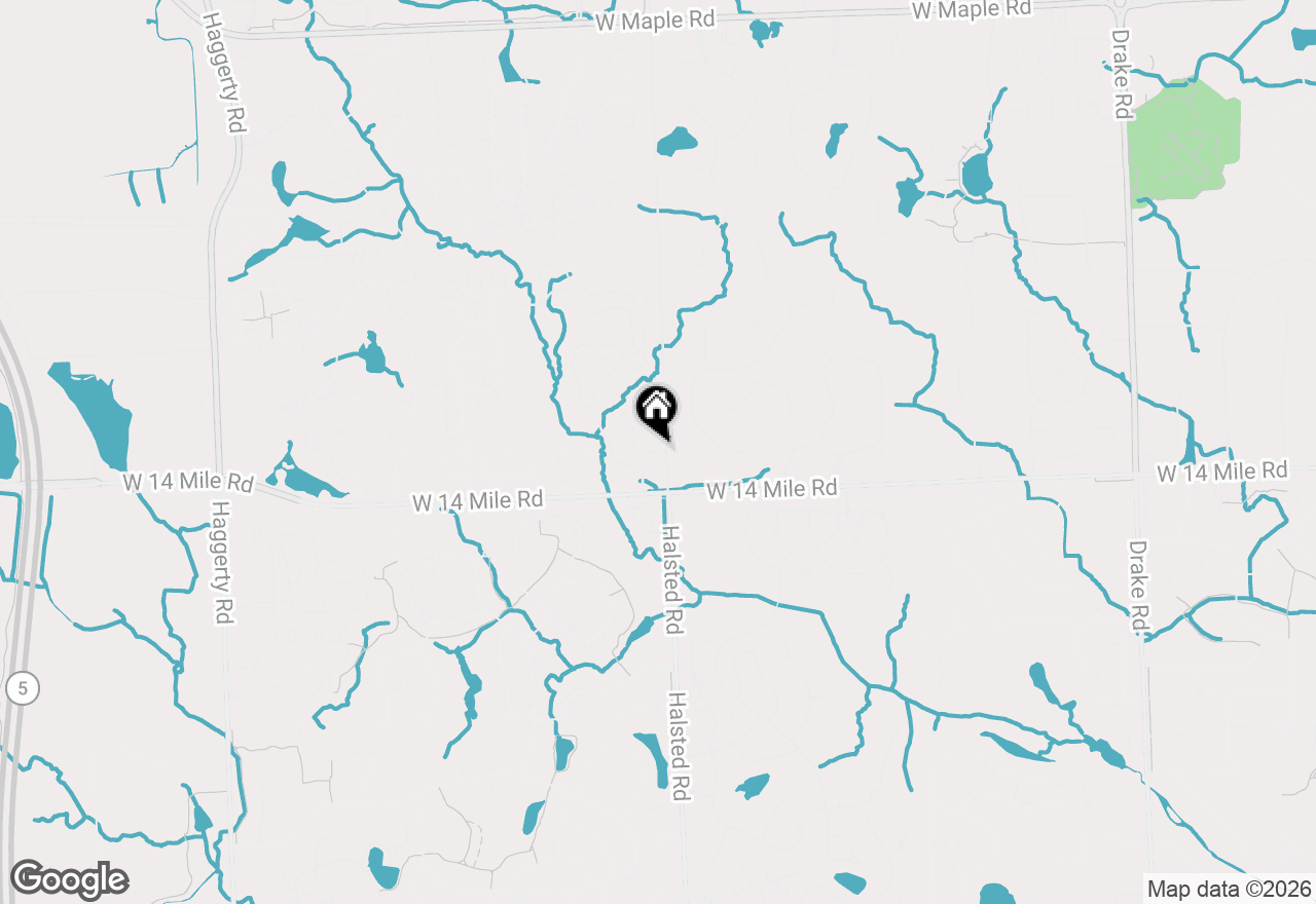 Map of 7305 Meadowridge Circle #28, West Bloomfield, MI 48322