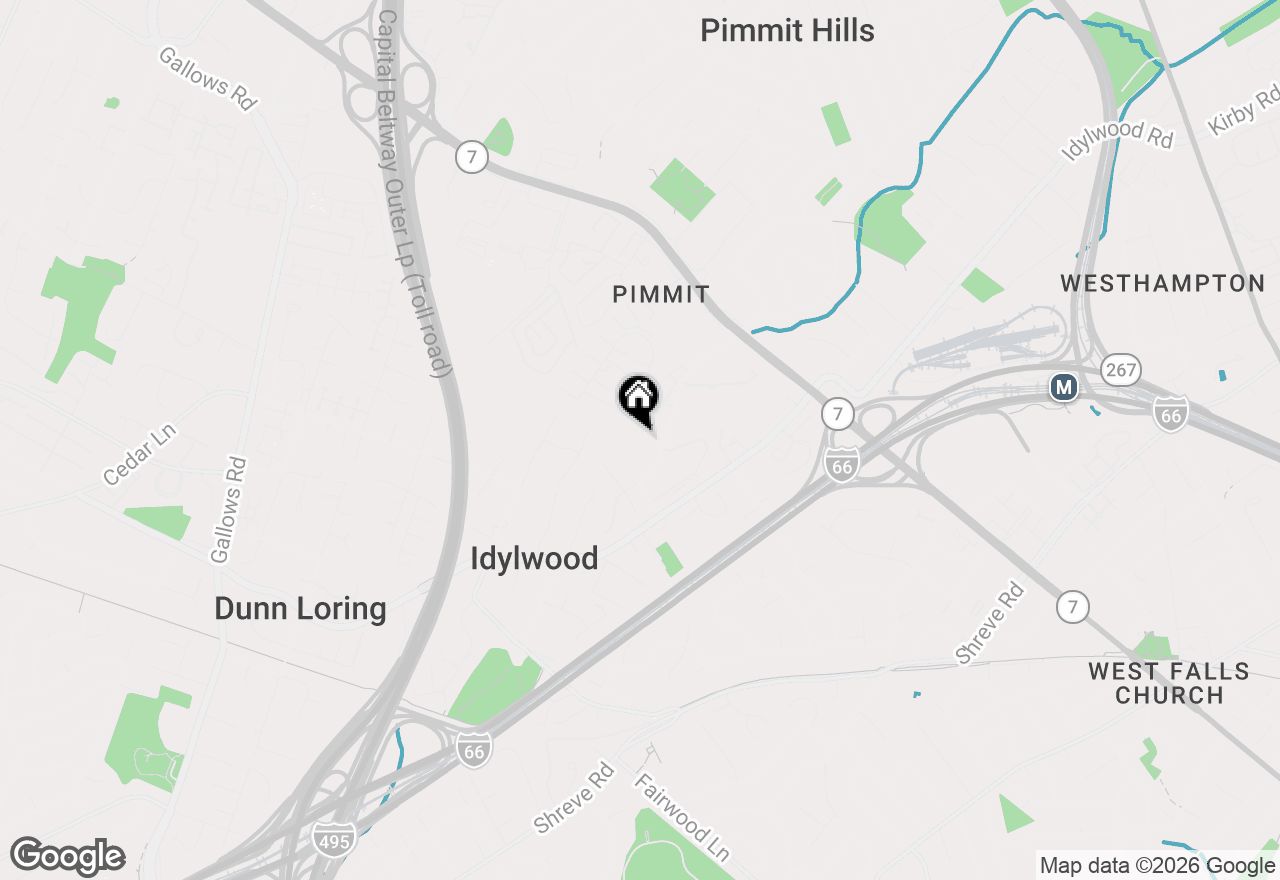 Map of 2300 Pimmit Drive #102, Falls Church, VA 22043