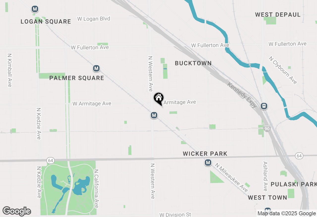 Map of 1946 N Wilmot Avenue #3, Chicago, IL 60647