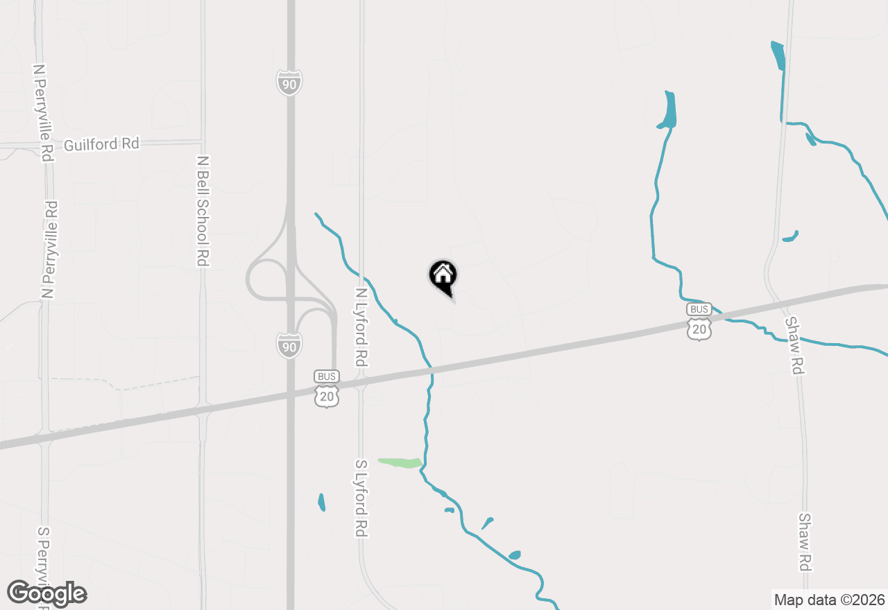 Map of 222 Lily Lane #222, Rockford, IL 61107