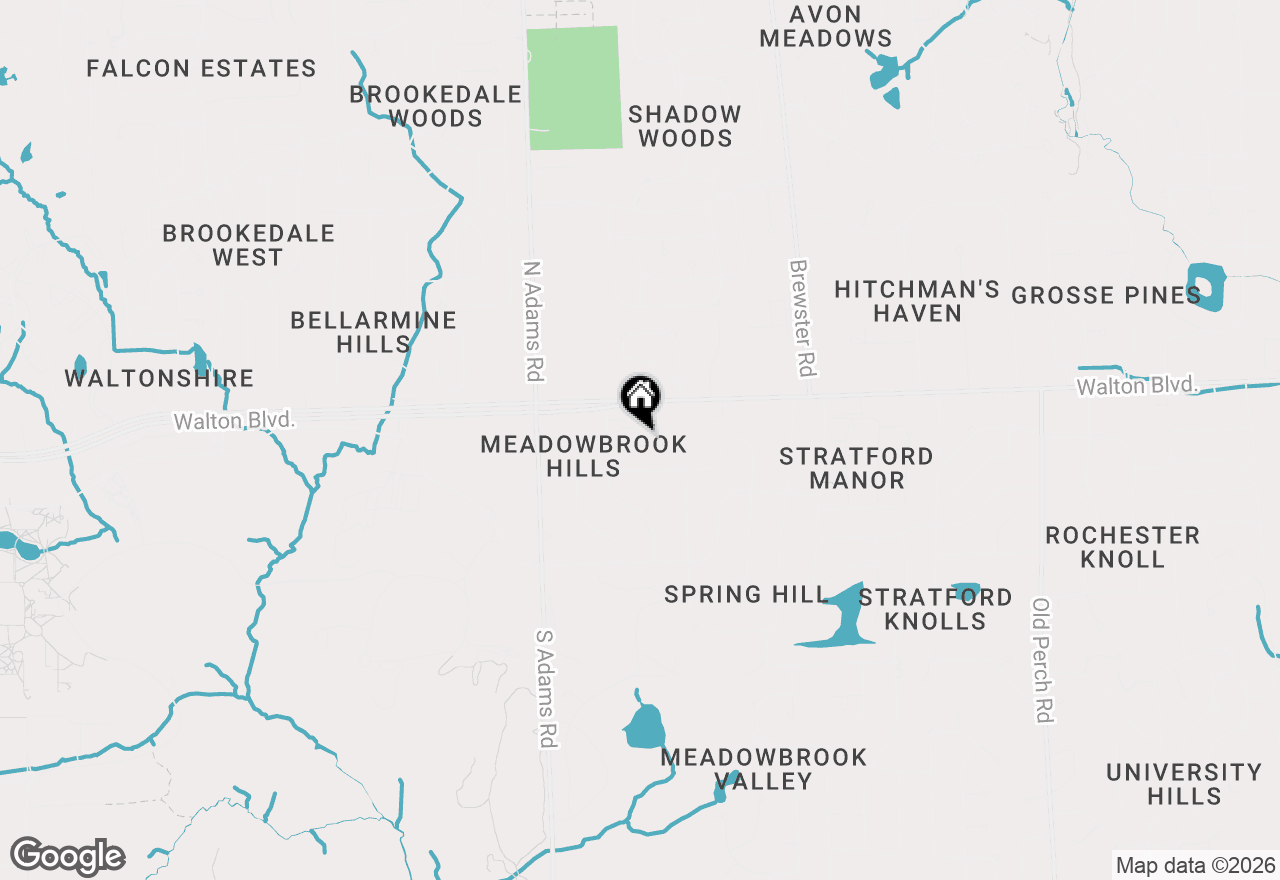 Map of 2852 Trailwood Drive, Rochester Hills, MI 48309
