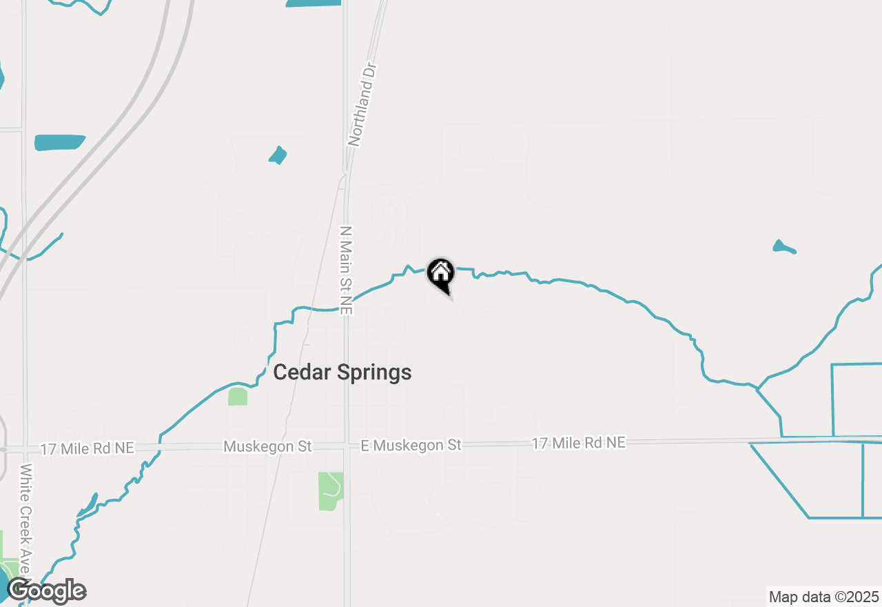 Map of 247 Oak Street Ne, Cedar Springs, MI 49319