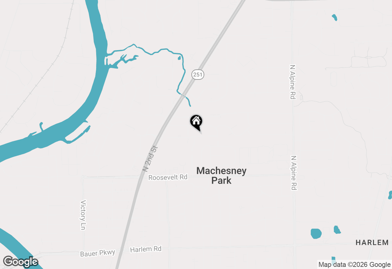 Map of 1006 Copper Drive, Machesney Park, IL 61115