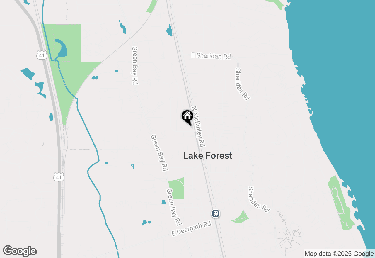 Map of 140 Franklin Place E #207, Lake Forest, IL 60045