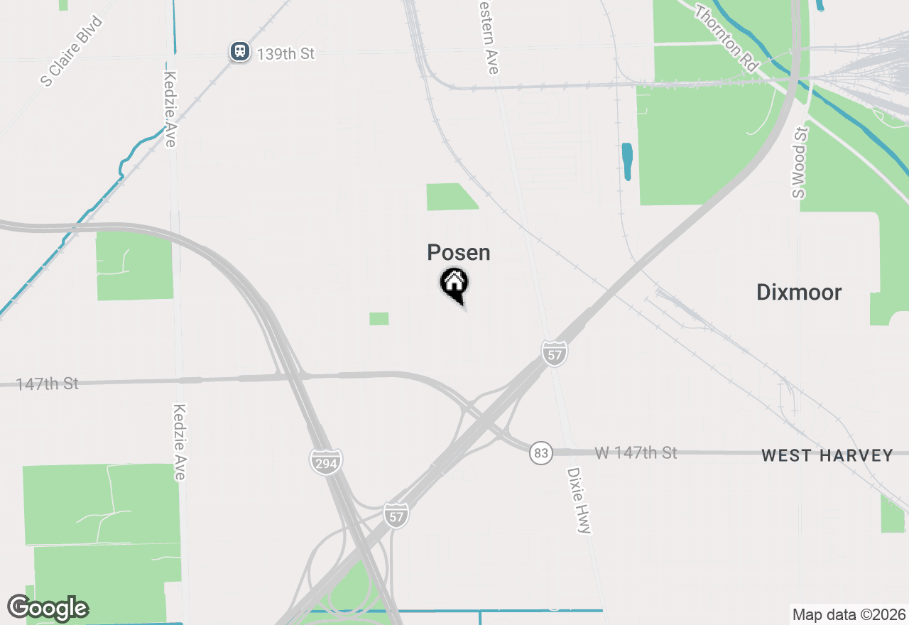 Map of 14524 S Campbell Avenue, Posen, IL 60469