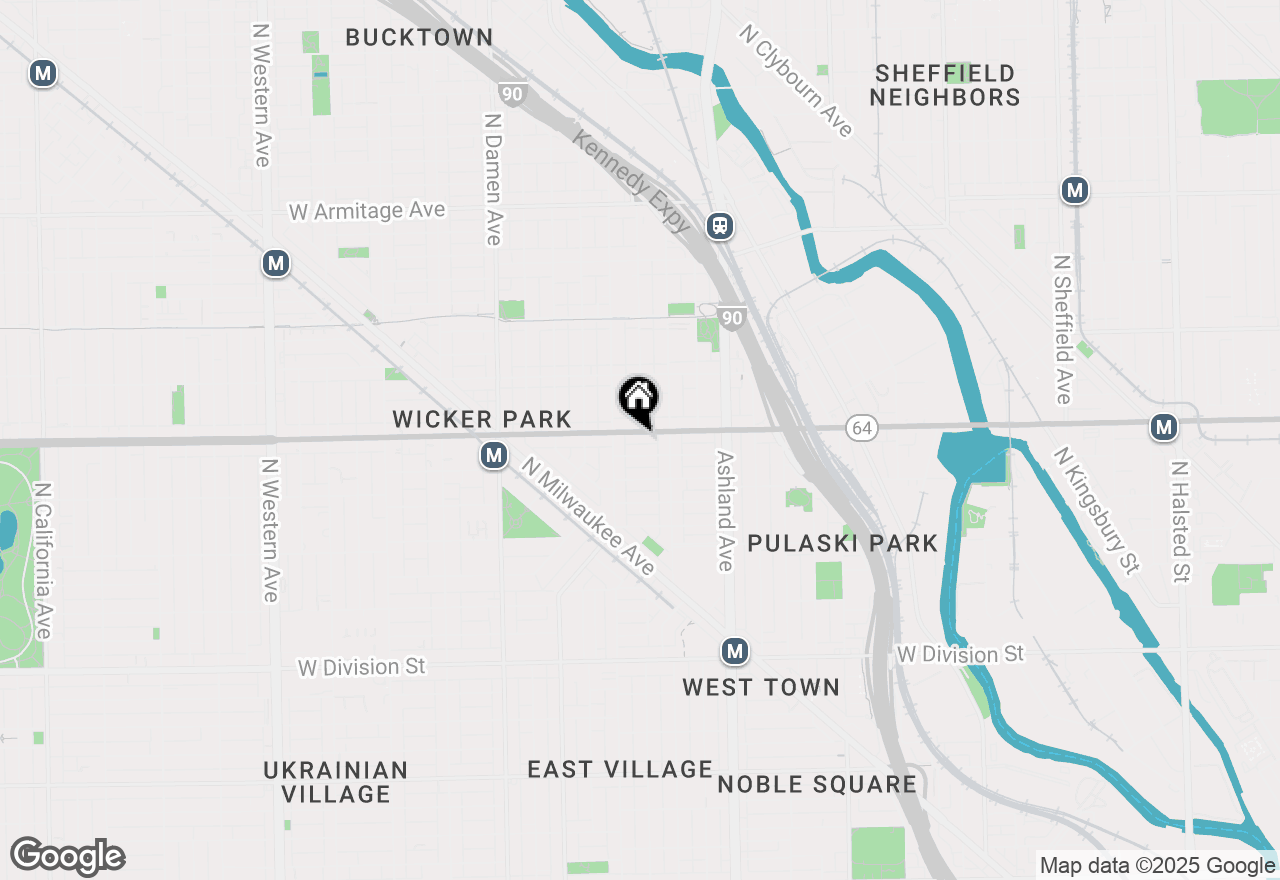 Map of 1725 W North Avenue #205, Chicago, IL 60622