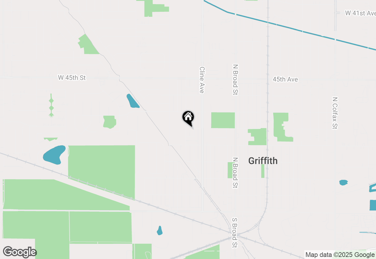 Map of 549 N Raymond Street, Griffith, IN 46319