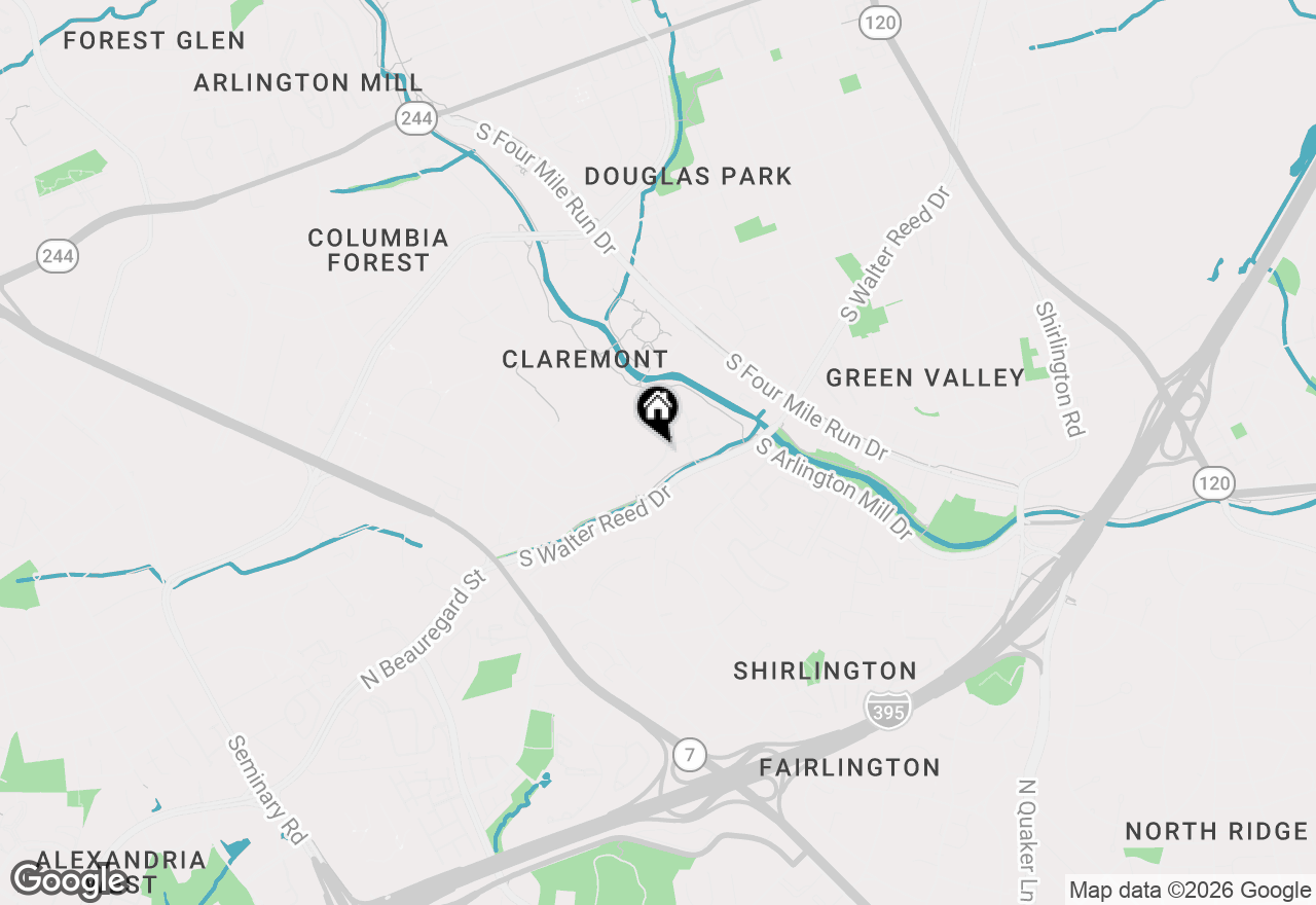 Map of 2528 S Walter Reed Drive #C, Arlington, VA 22206