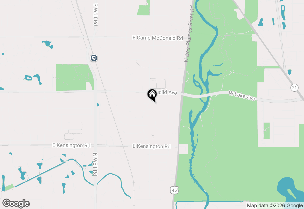 Map of 1903 E Ivy Lane, Mount Prospect, IL 60056