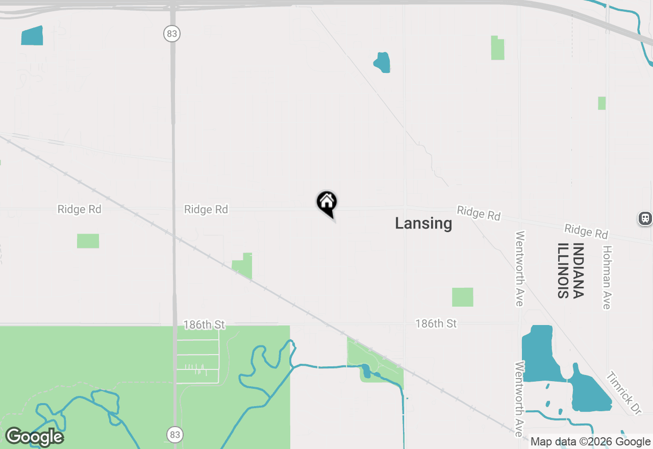 Map of 18232 Ridgewood Avenue, Lansing, IL 60438