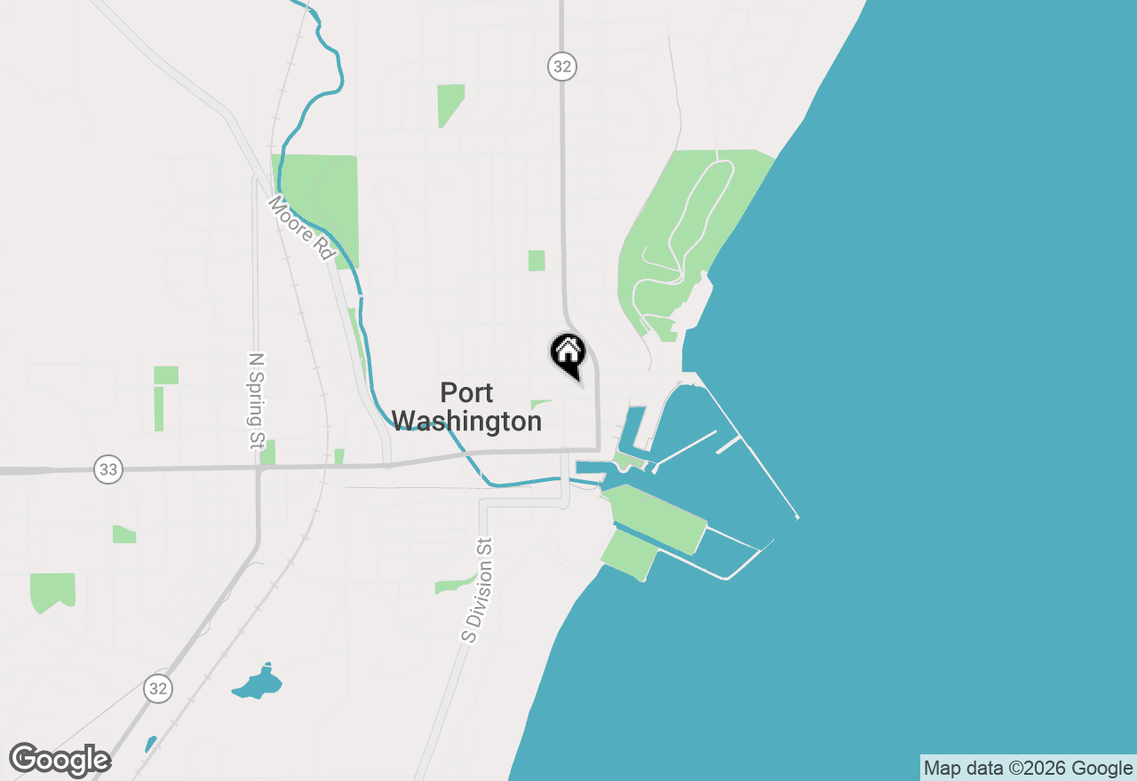 Map of 101 E Pier St, Port Washington, WI 53074