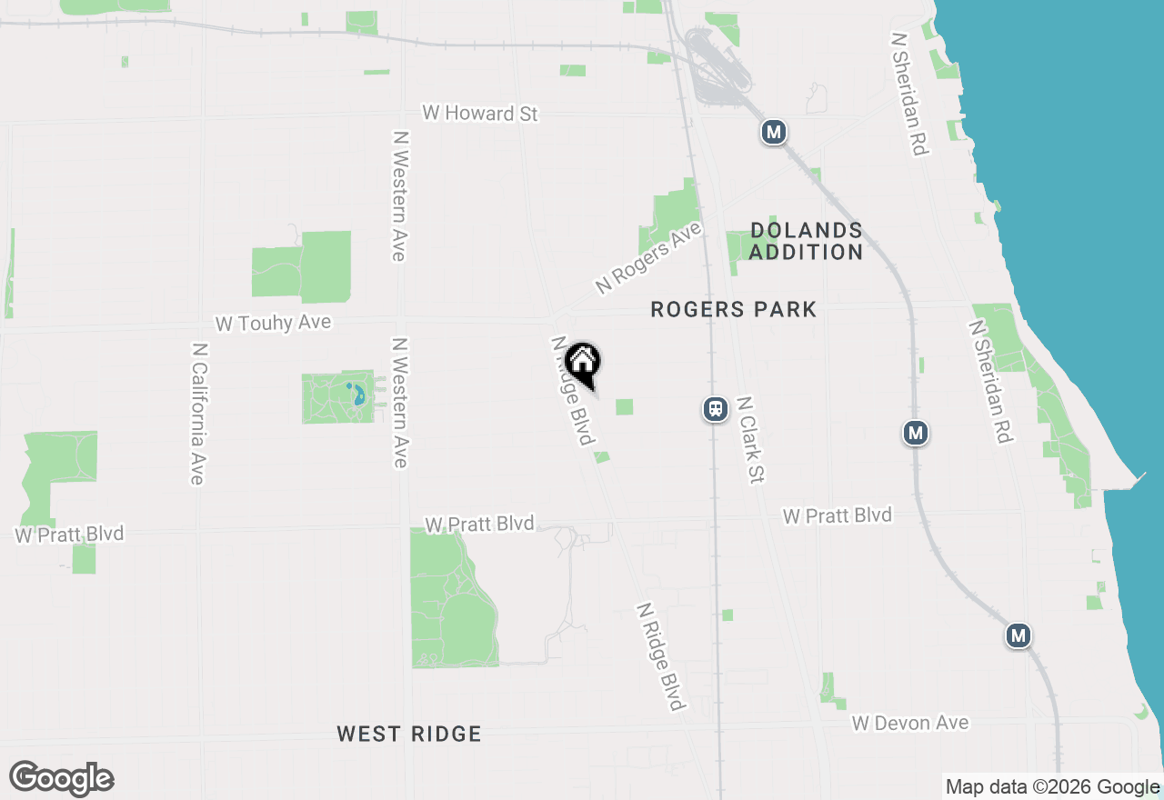 Map of 7021 N Ridge Boulevard #1E, Chicago, IL 60645