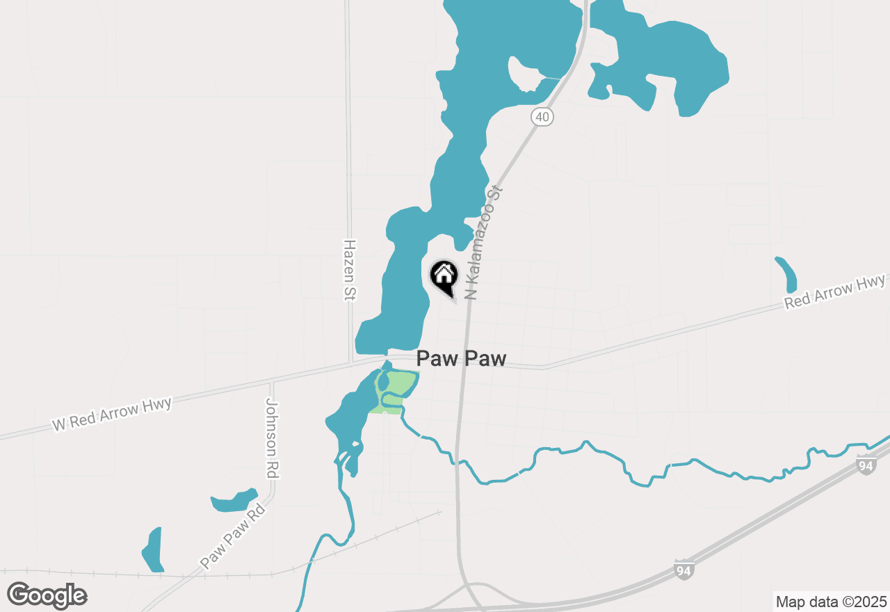 Map of 102 Pine Street, Paw Paw, MI 49079