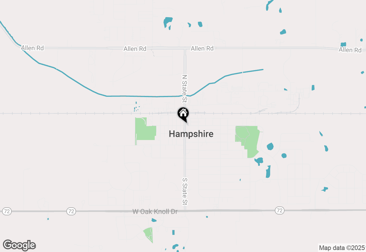 Map of 112 Fieldcrest Avenue, Hampshire, IL 60140