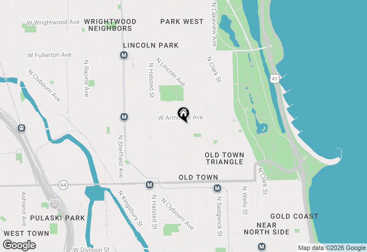 Map of 1930 N Larrabee Street, Chicago, IL 60614