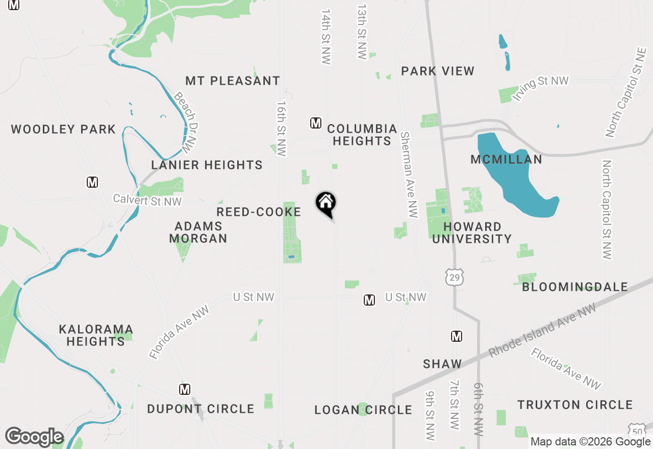 Map of 1415 Chapin Street Nw #301, Washington, DC 20009