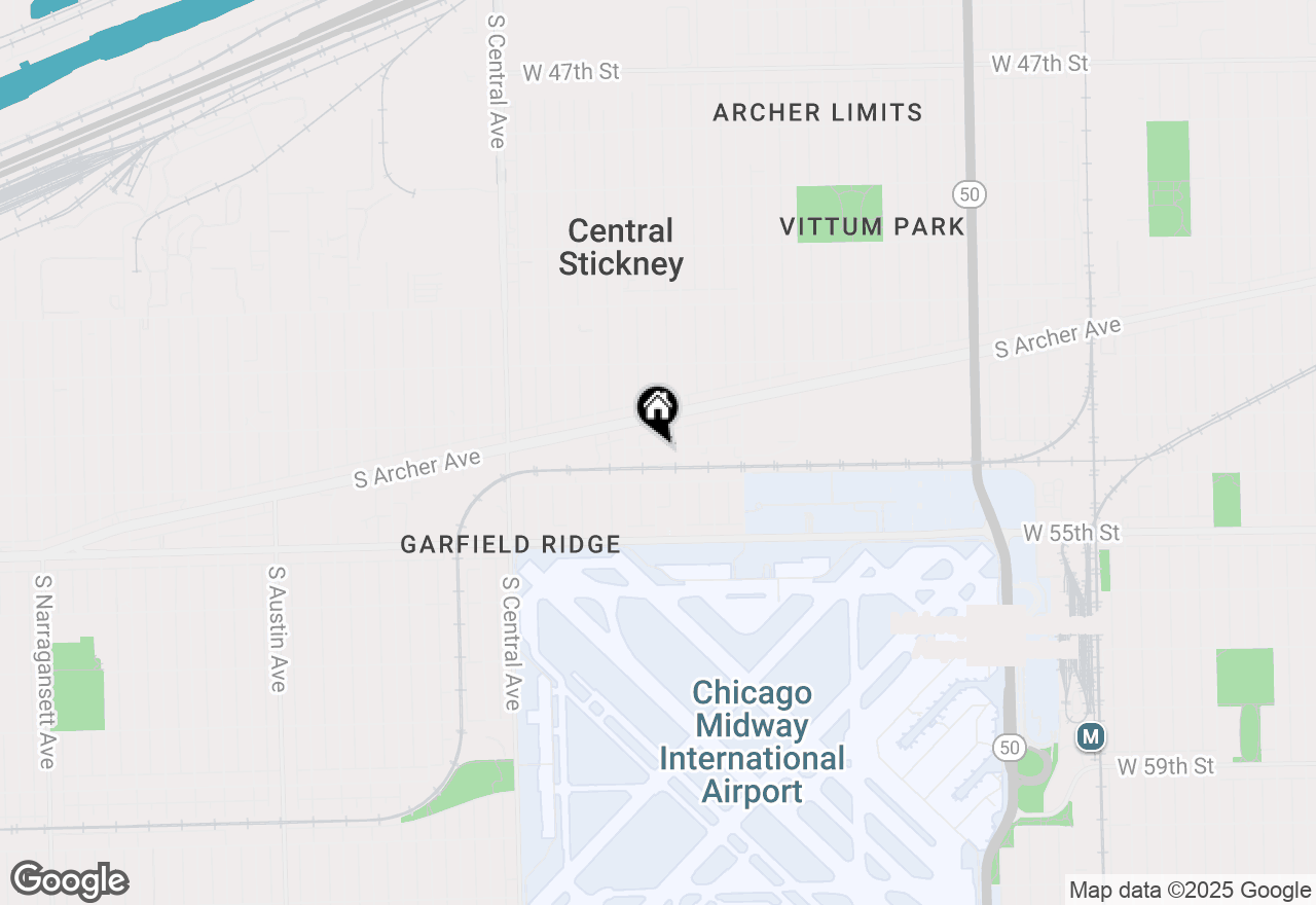 Map of 5325 W 53rd Place, Chicago, IL 60638