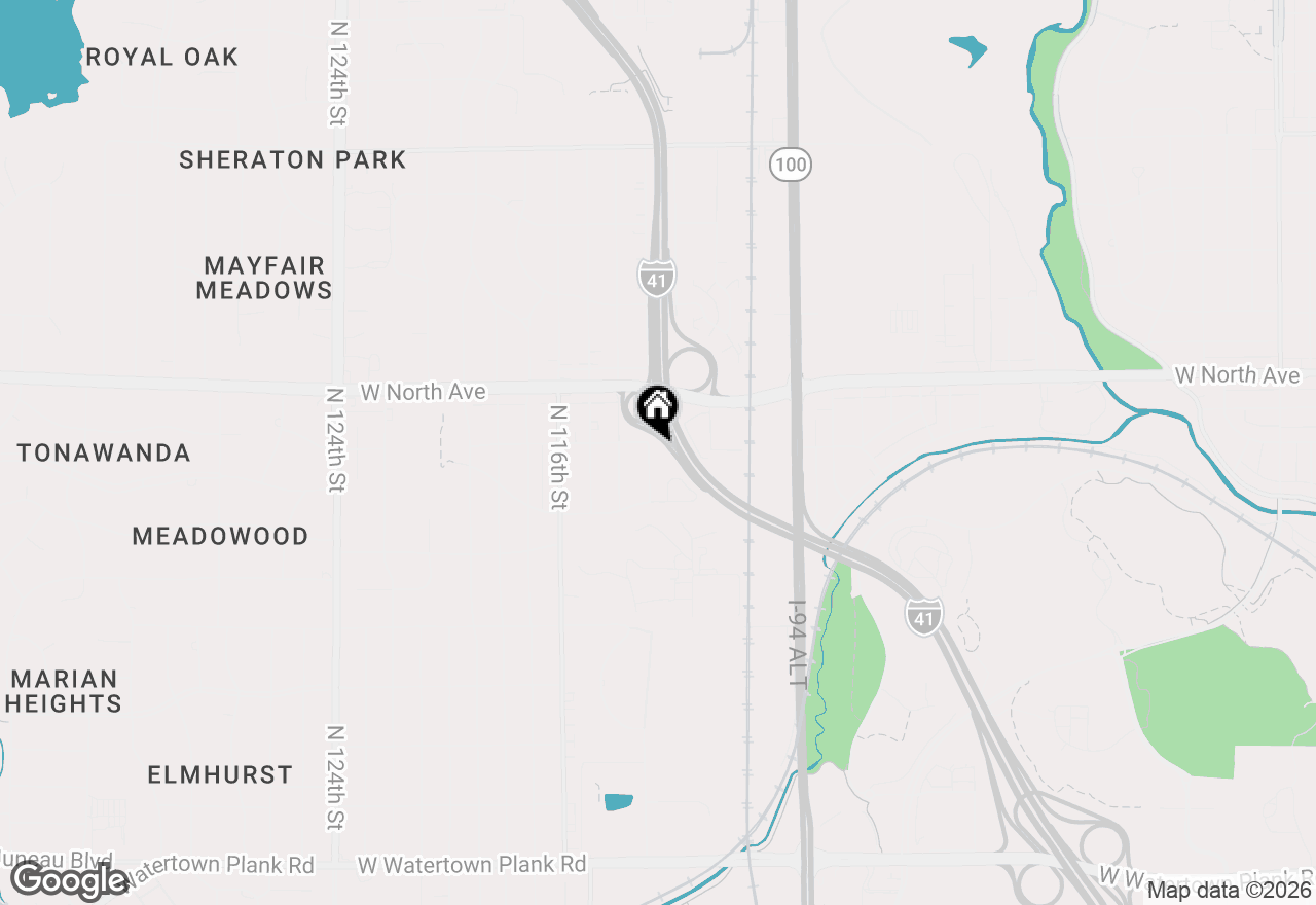 Map of 2132 N 113th St, Wauwatosa, WI 53226