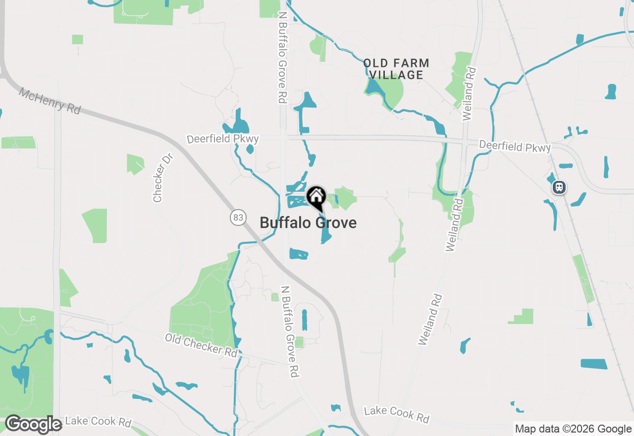 Map of 200 W Fox Hill Drive, Buffalo Grove, IL 60089