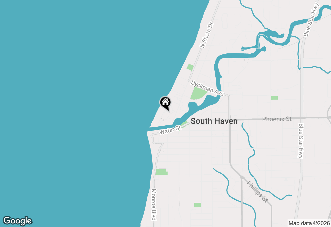 Map of 78 Esplanade Place, South Haven, MI 49090