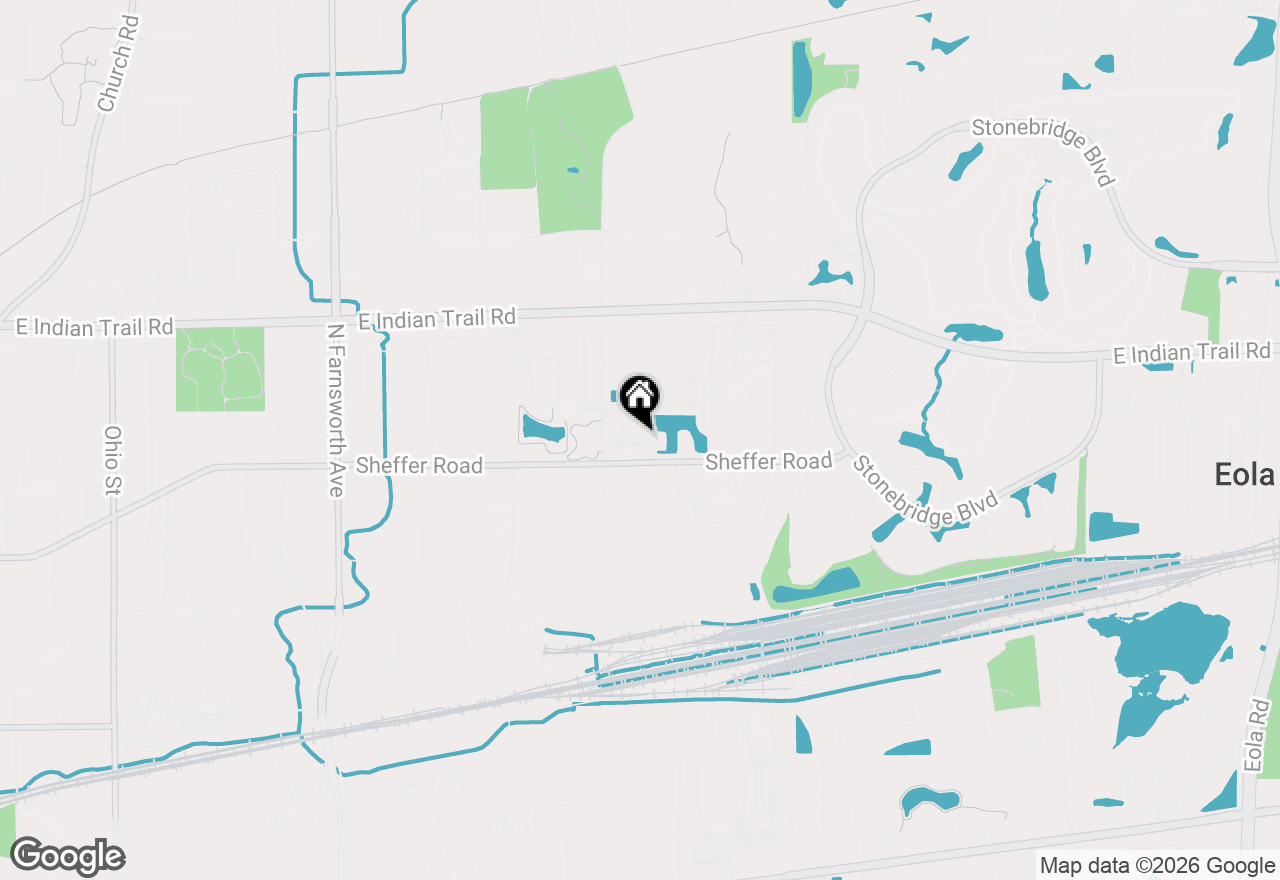 Map of 1850 Foxridge Court, Aurora, IL 60502