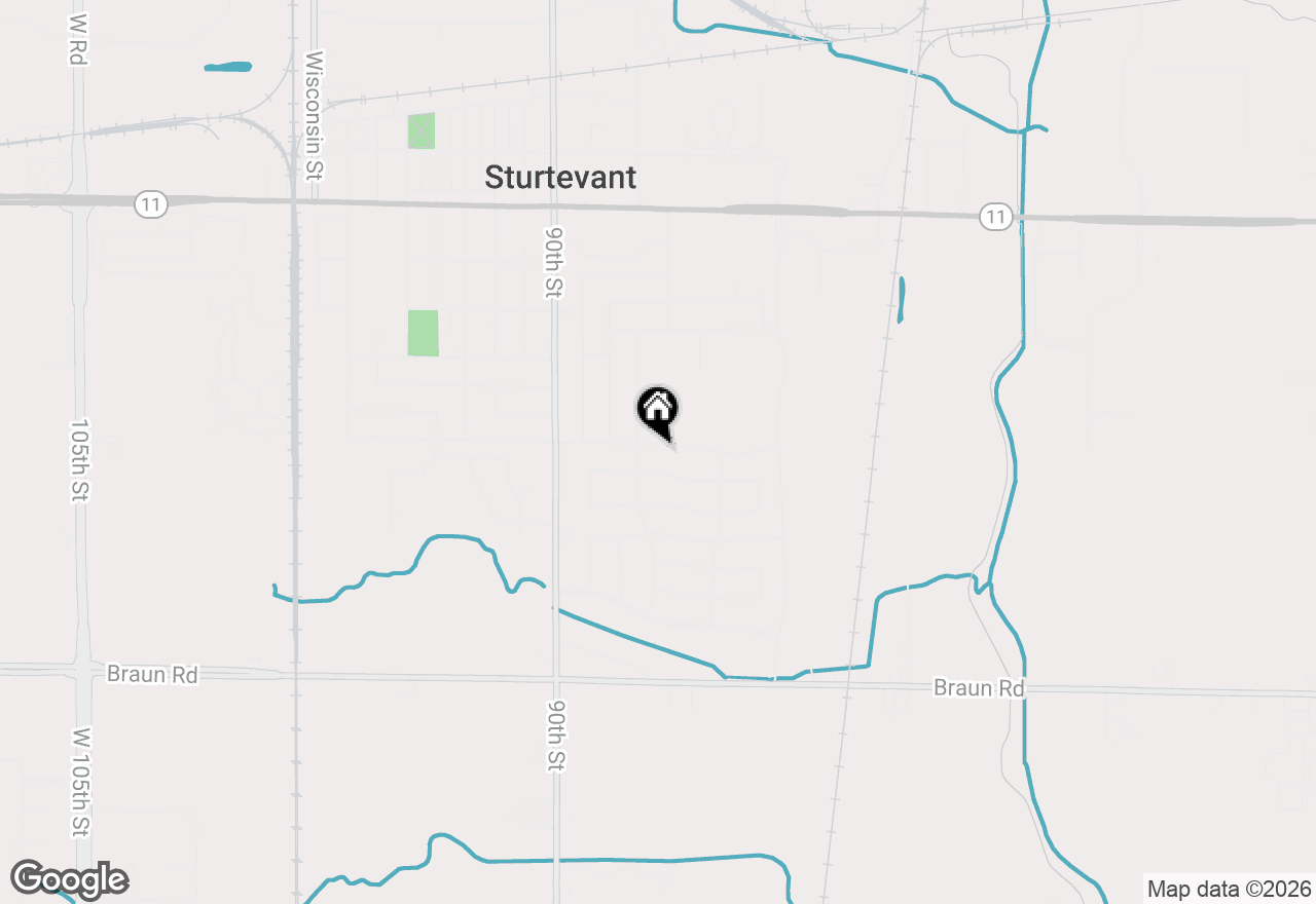 Map of 8615 Broadway Dr, Sturtevant, WI 53177