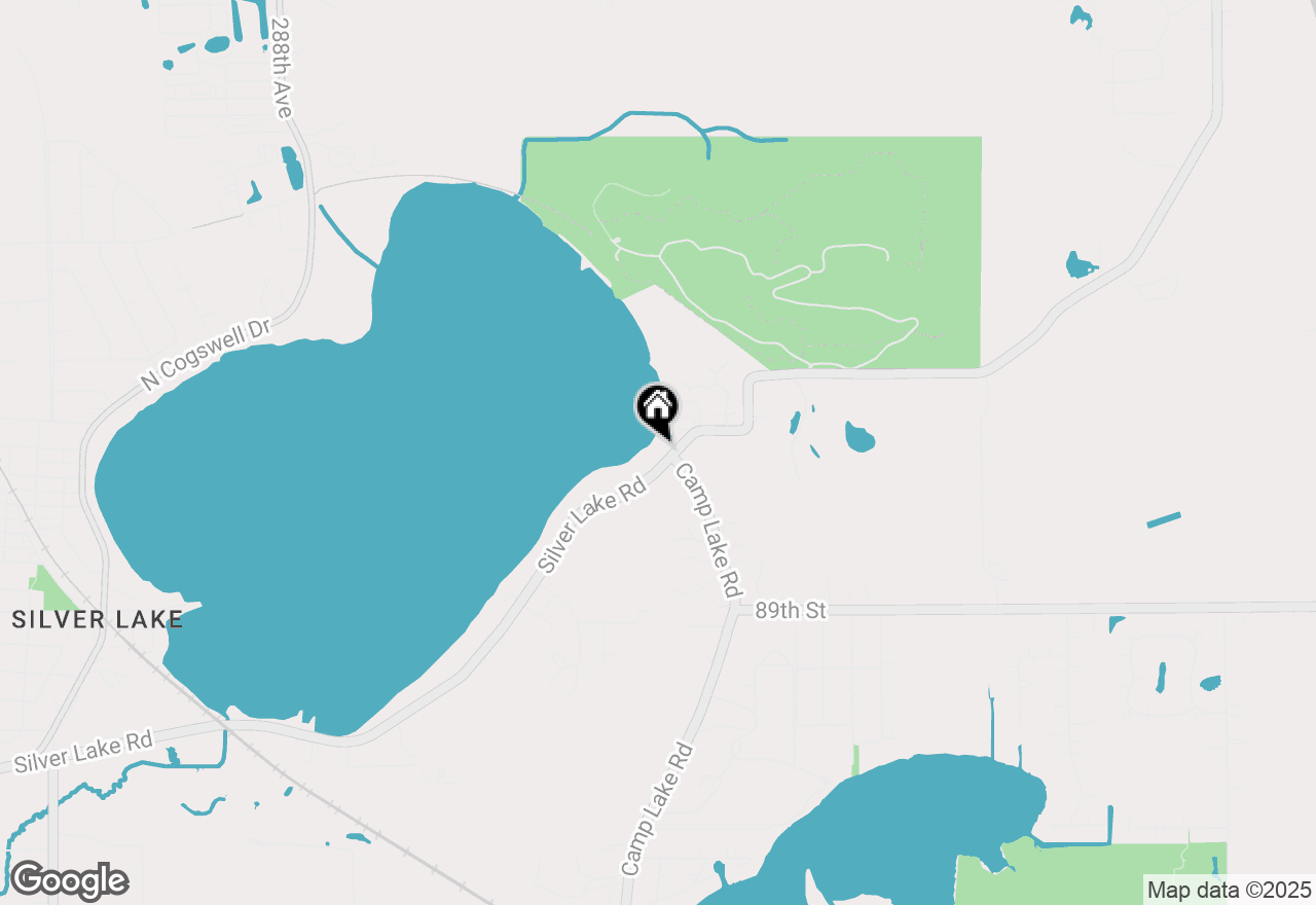 Map of 27618 Silver Lake Rd, Salem, WI 53168